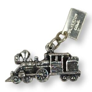 Sterling Silver 925 Sunbell Silverton CO Train Engine Charm